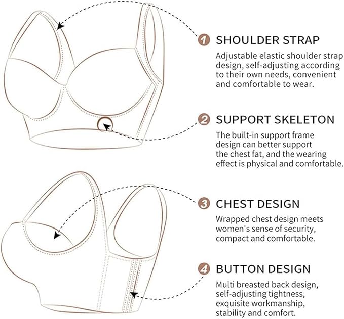 Amelia | Plus Size Support Bra