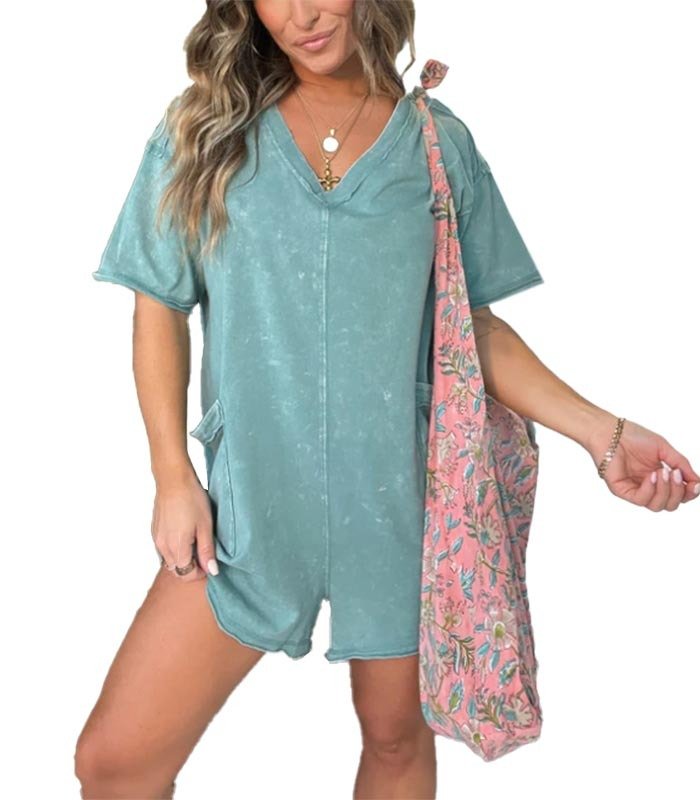Amelia | Chic Washed Romper