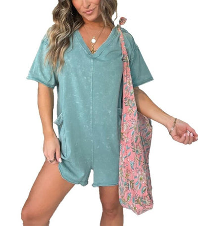 Amelia | Chic Washed Romper