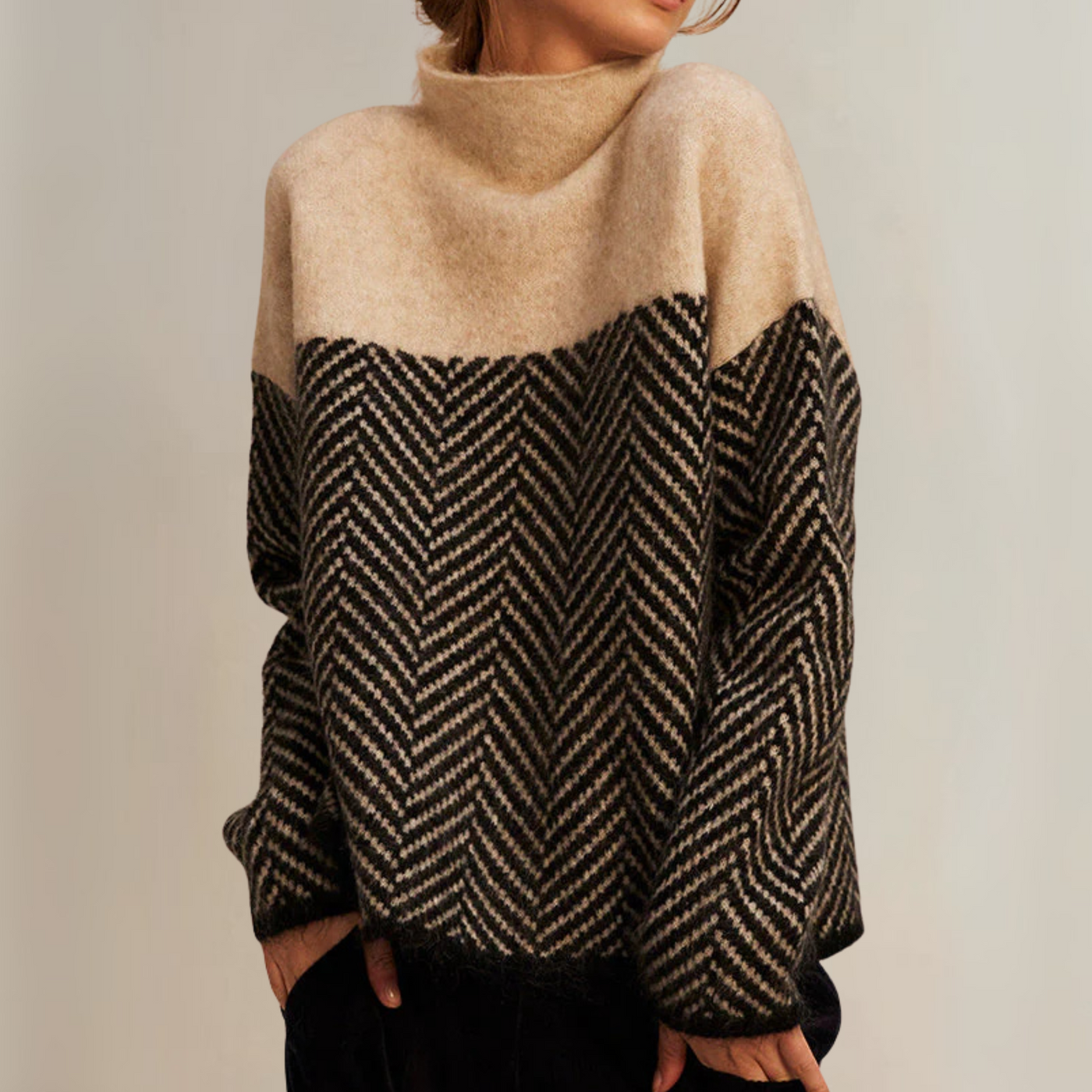 Norah | Cotton Roll Neck Jumper