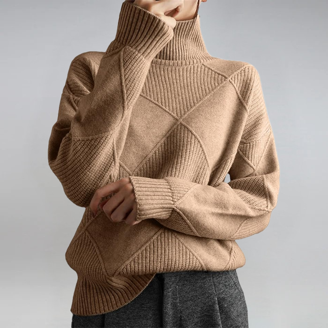 Lauren | Luxury Cashmere Roll Neck Jumper