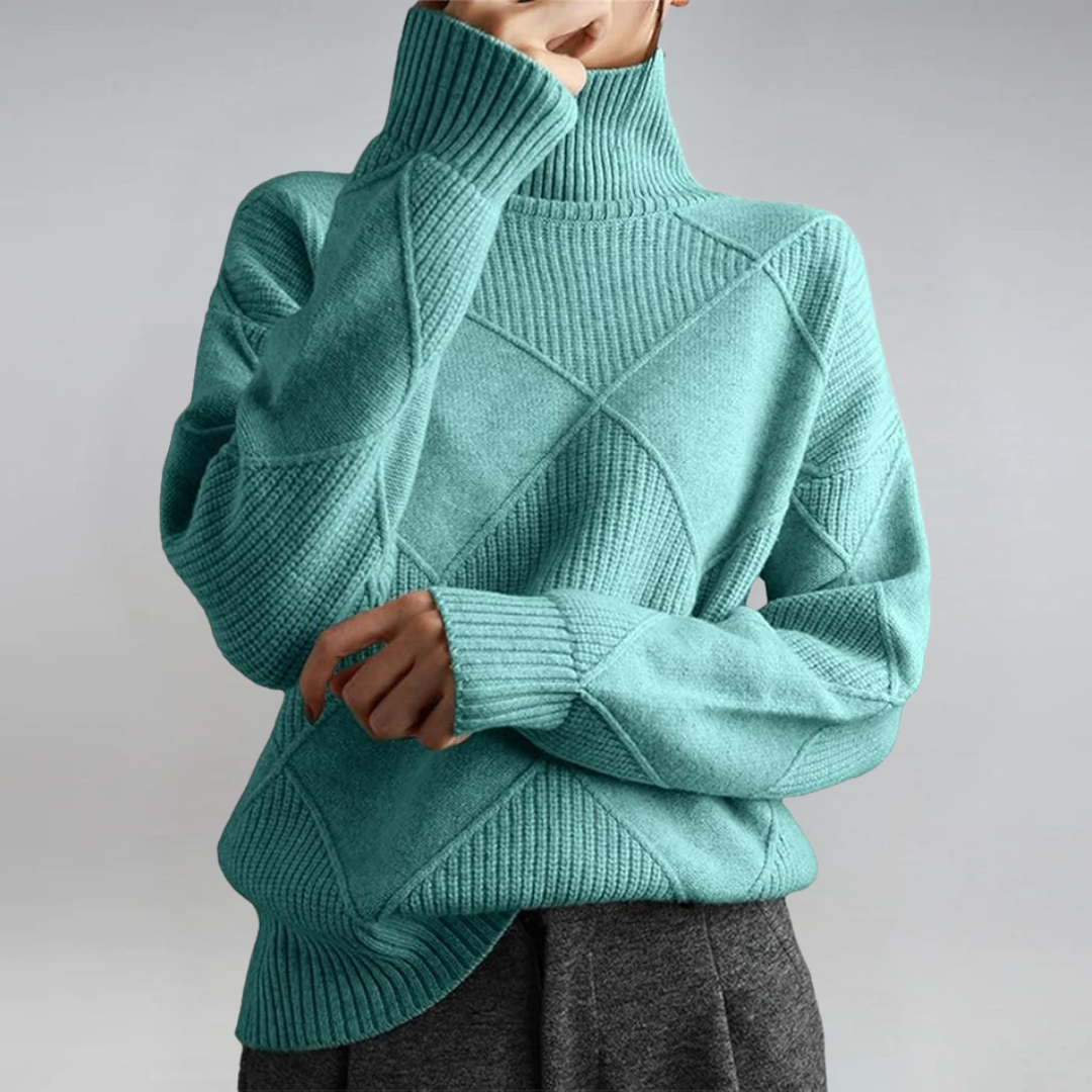 Lauren | Luxury Cashmere Roll Neck Jumper