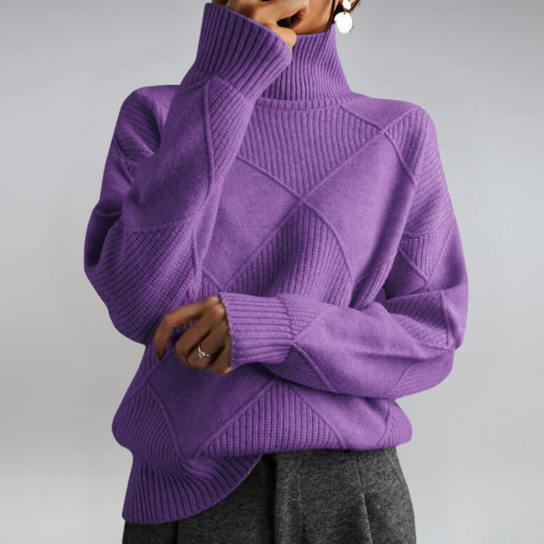 Lauren | Luxury Cashmere Roll Neck Jumper