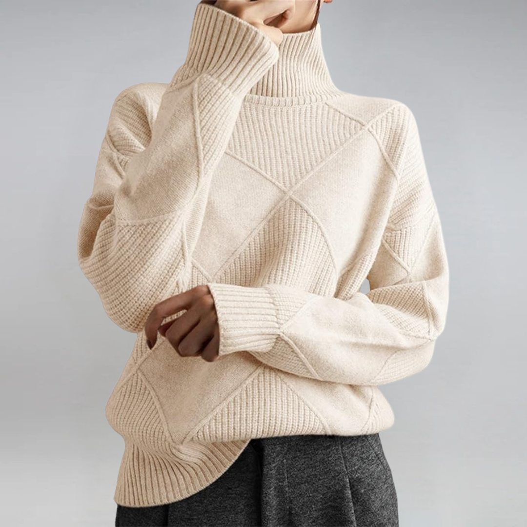 Lauren | Luxury Cashmere Roll Neck Jumper