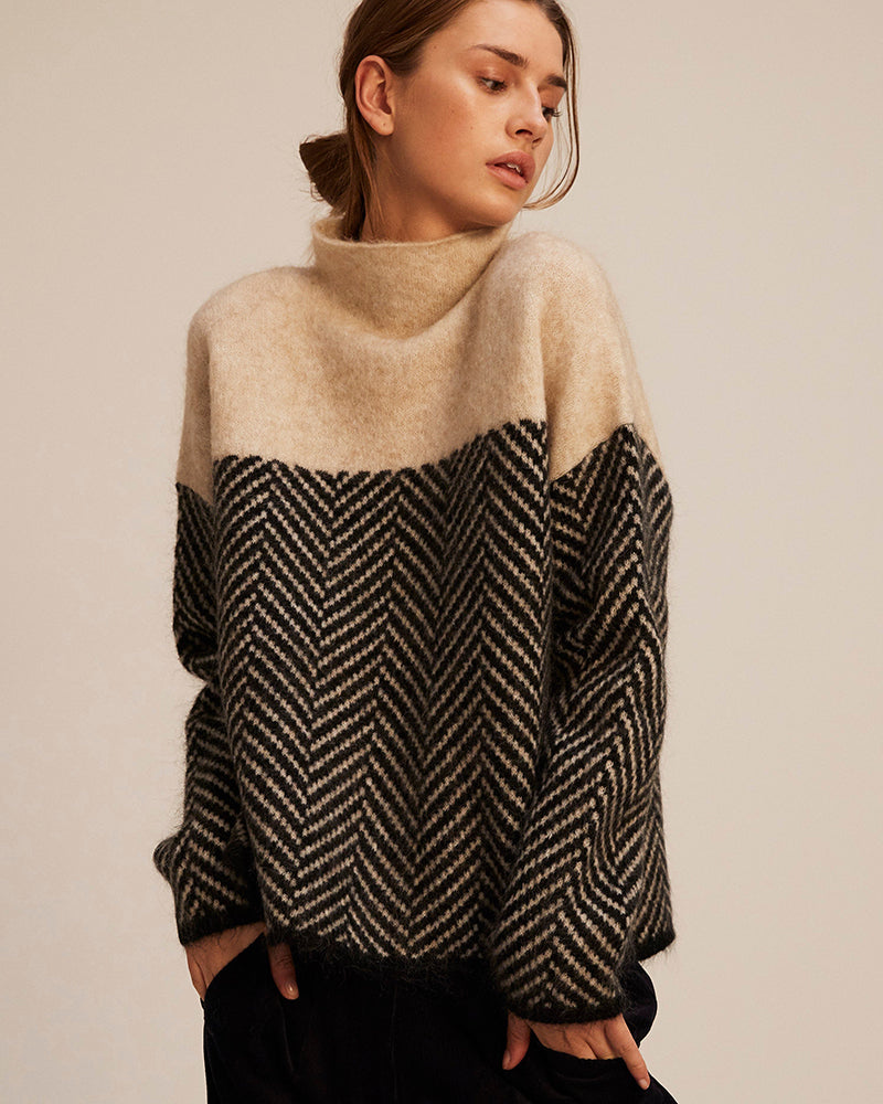 Norah | Cotton Roll Neck Jumper