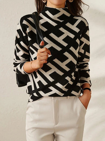 Amelia® | Modern Sweater with Patterns