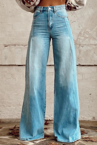 Vintage Boho Denim Trousers