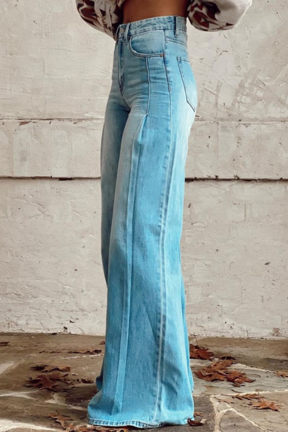 Vintage Boho Denim Trousers