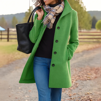 Amelia | Classic Coat with Elegant Buttons