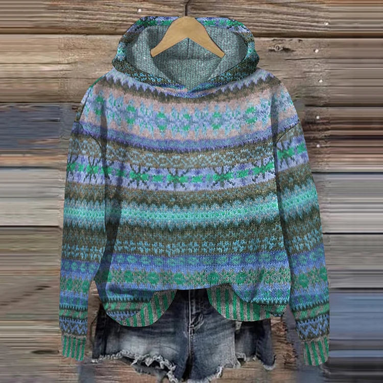 Amelia | Retro Ethnic Hoodie