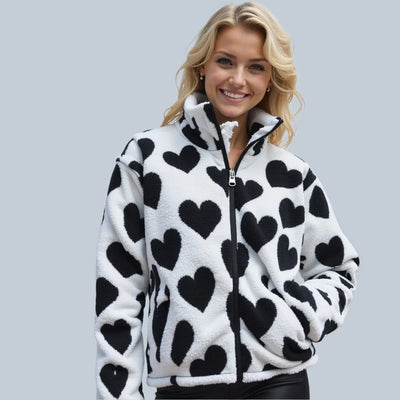 Amelia™ | Reversible Heart Print Jacket