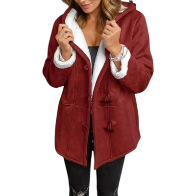Claudine - Chic Furry Coat with Hood