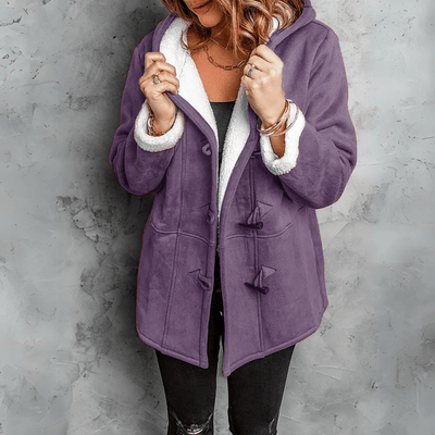 Claudine - Chic Furry Coat with Hood