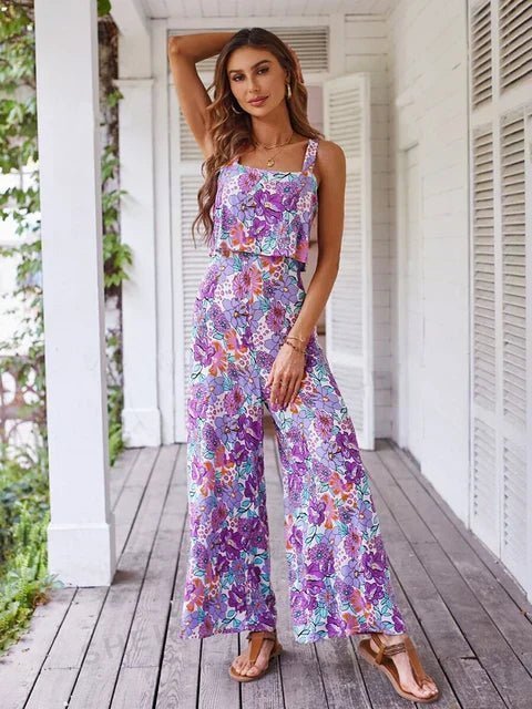 Amelia | Floral Wide-leg Jumpsuit