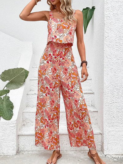Amelia | Floral Wide-leg Jumpsuit
