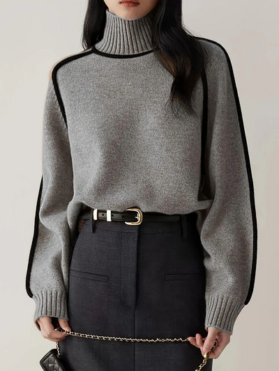Amelia® | Soft Wool Jumper with High Neck