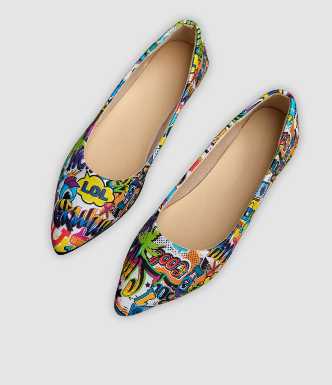 Bianca - Colourful Flat Women's Shoes
