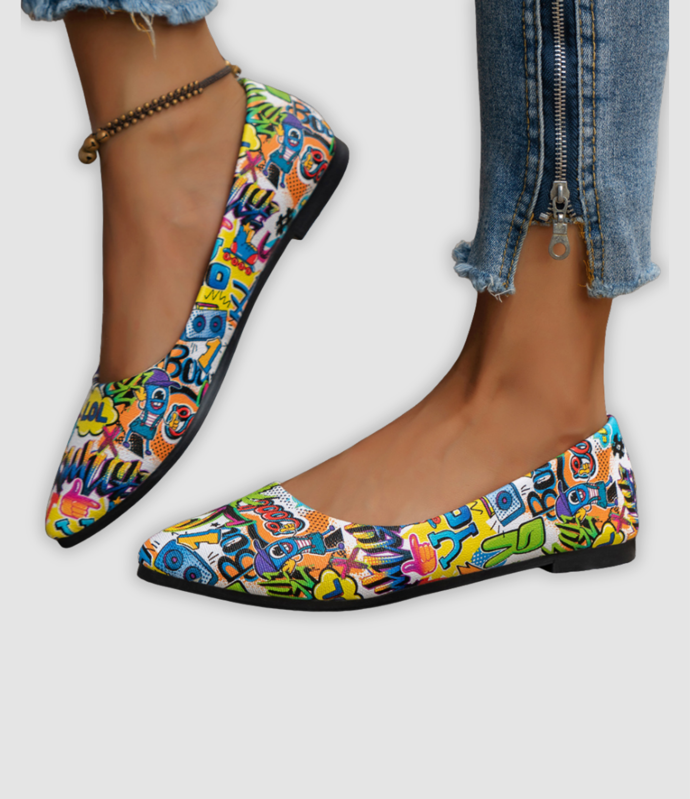 Bianca - Colourful Flat Women's Shoes