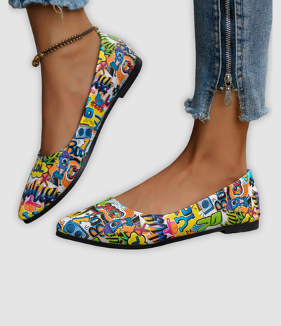 Bianca - Colourful Flat Women's Shoes