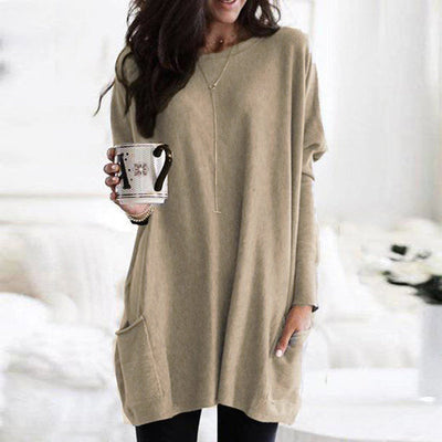 ELLE | Long Shirt-Dress with Pockets