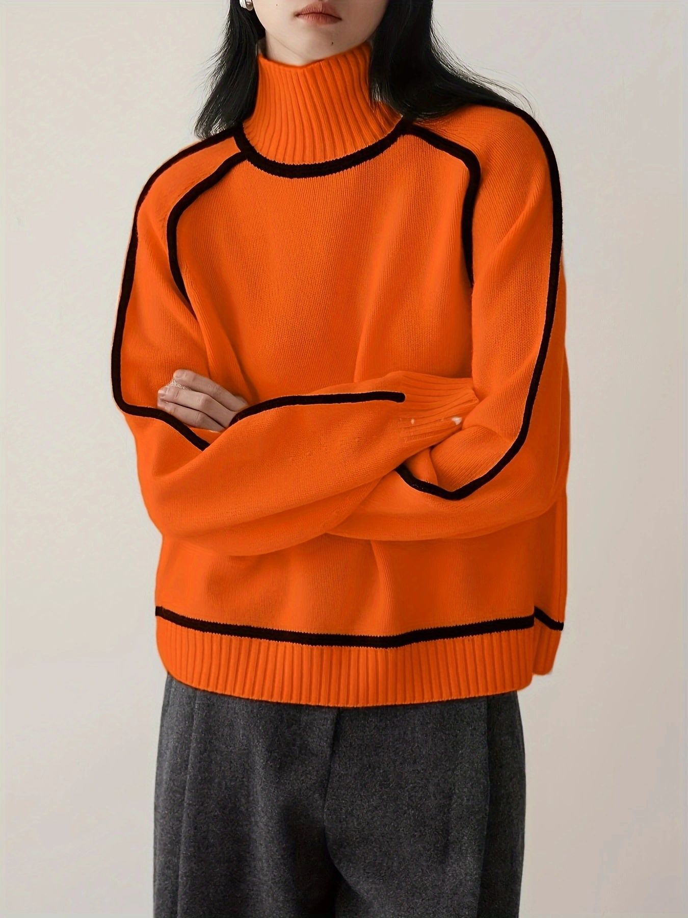 Amelia® | Soft Wool Jumper with High Neck