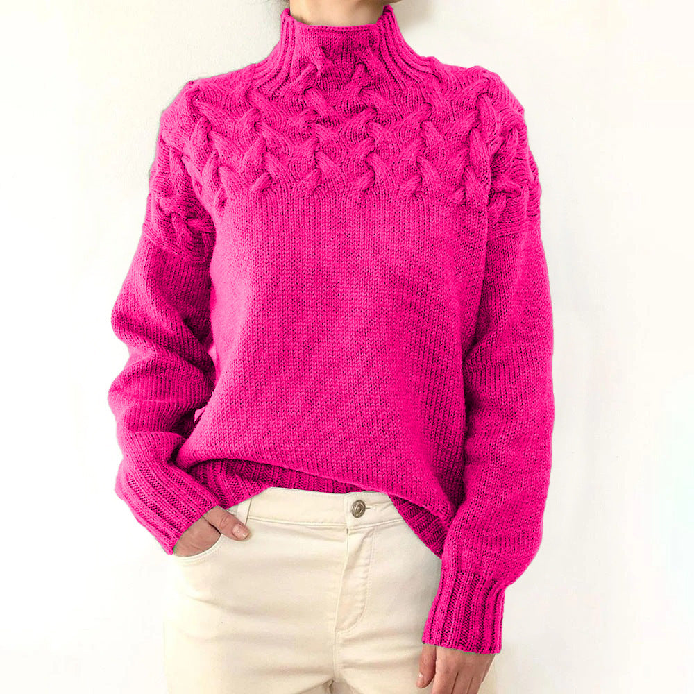 Elena | Warm Knitted Roll Neck