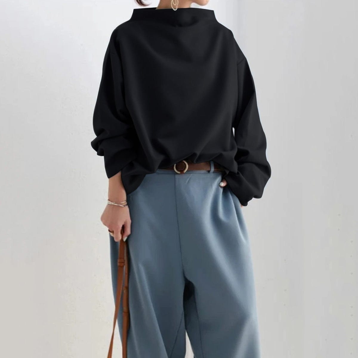 Lisa | High Neck Casual Top
