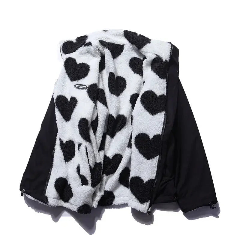 Amelia™ | Reversible Heart Print Jacket