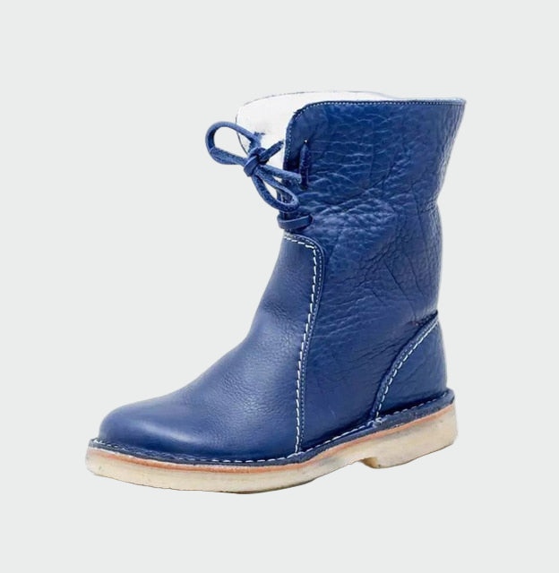 Men's Waterproof Leather Shoes with Wool Lining