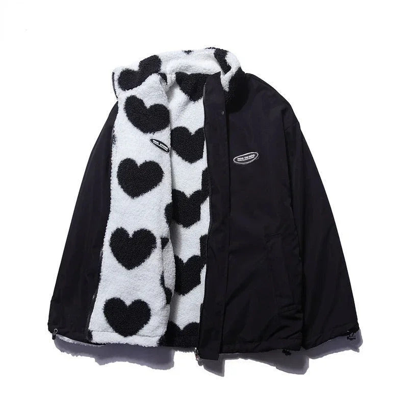 Amelia™ | Reversible Heart Print Jacket