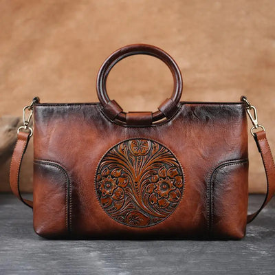 Vintage Embossed Handbag