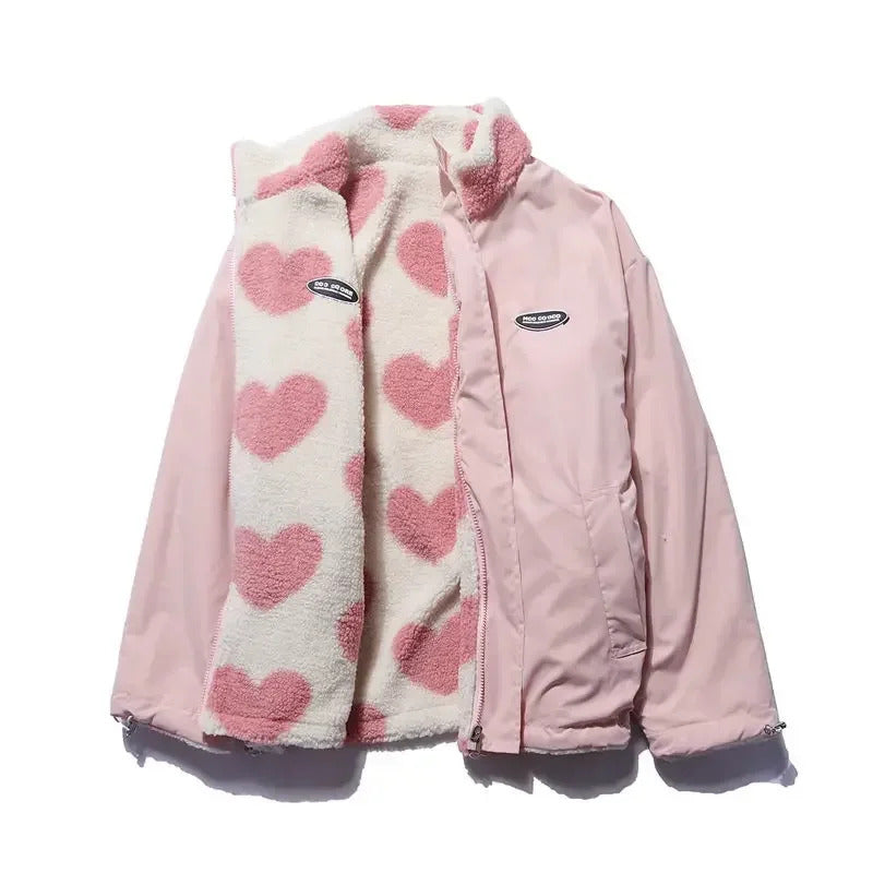 Amelia™ | Reversible Heart Print Jacket