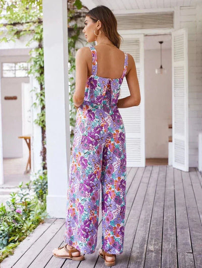 Amelia | Floral Wide-leg Jumpsuit