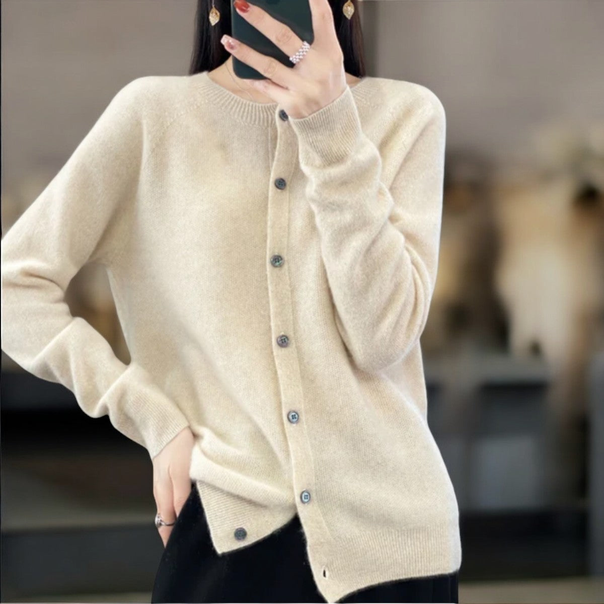 Amelia® | Elegant Button Cardigan