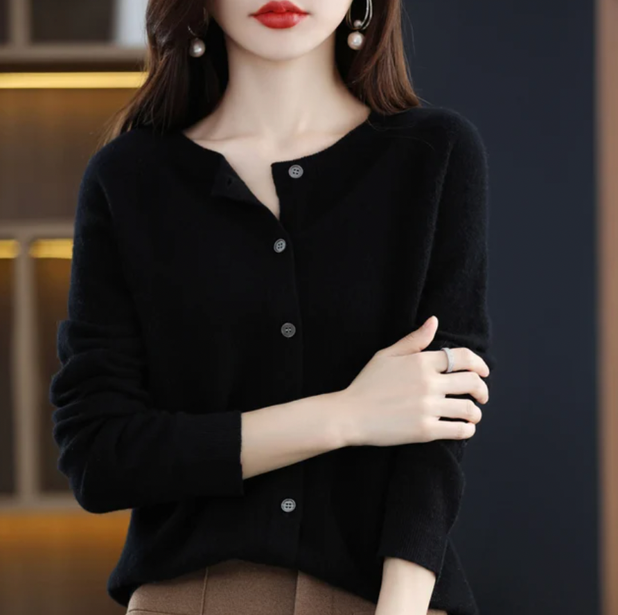 Amelia® | Elegant Button Cardigan