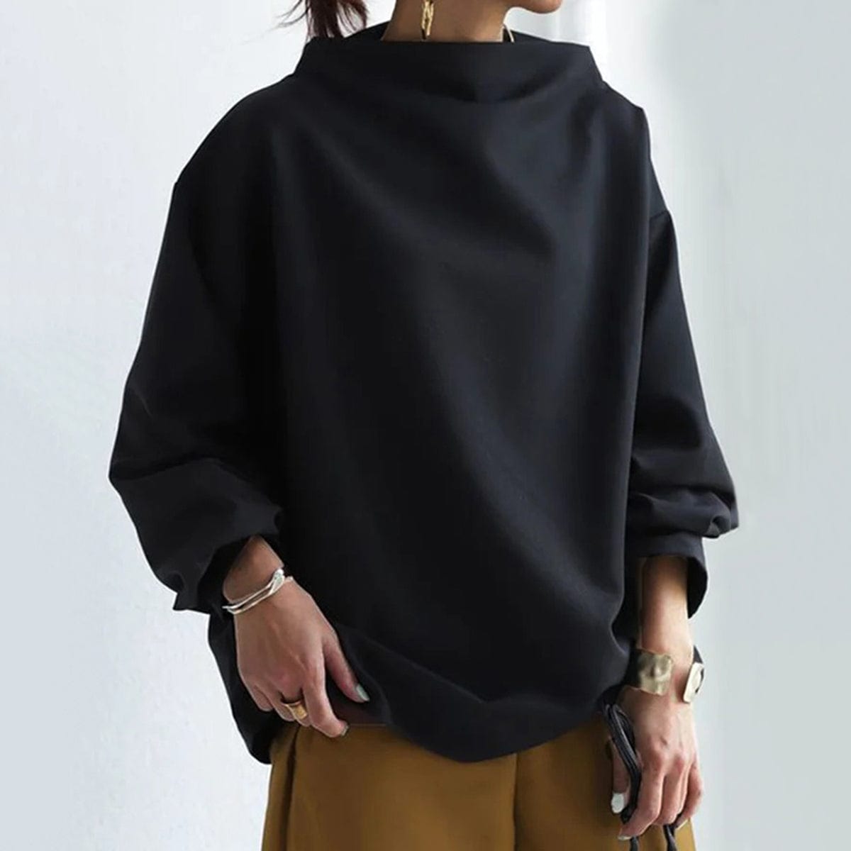Lisa | High Neck Casual Top