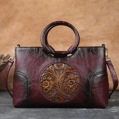Vintage Embossed Handbag