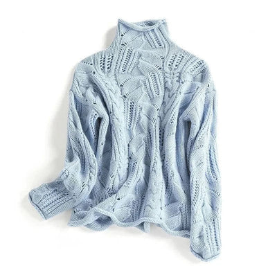 KARLA | Cashmere Turtleneck with Cable Knit