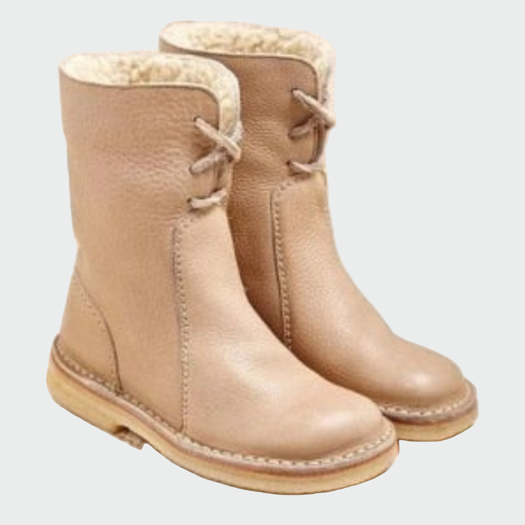 Men's Waterproof Leather Shoes with Wool Lining