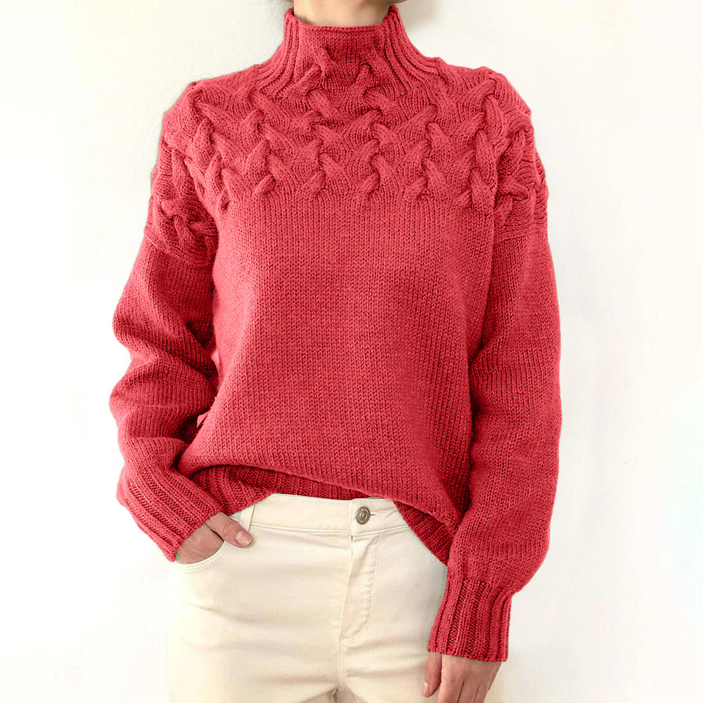 Elena | Warm Knitted Roll Neck