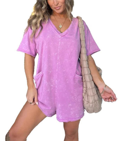 Amelia | Chic Washed Romper