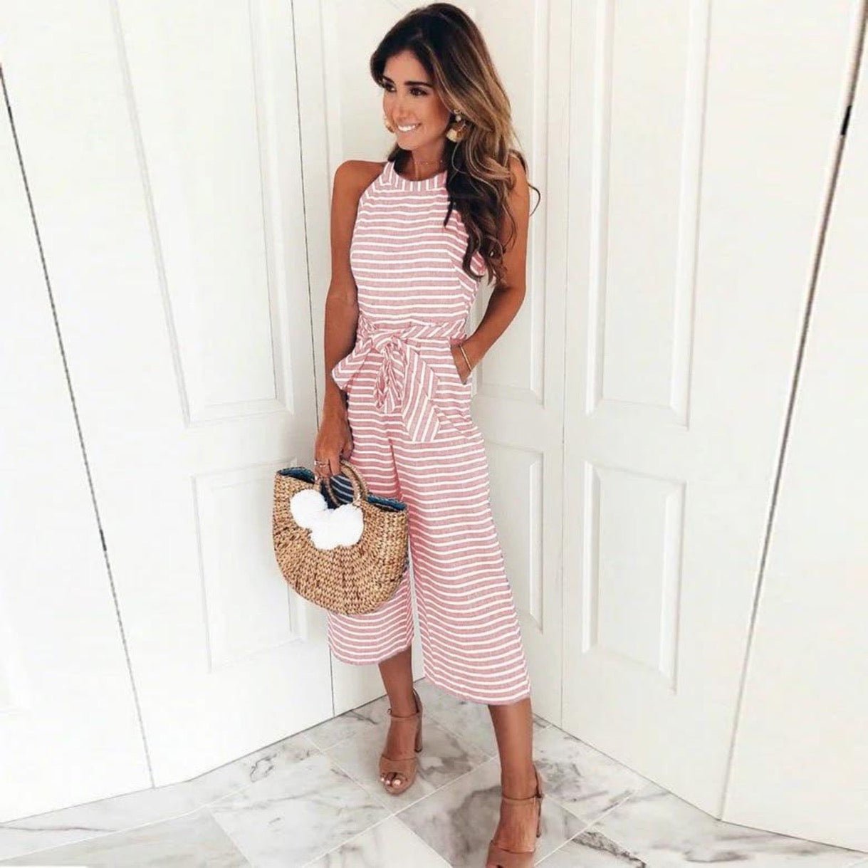 Amelia | Striped Jumpsuit
