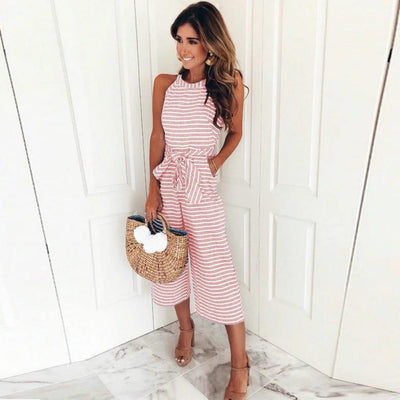 Amelia | Striped Jumpsuit