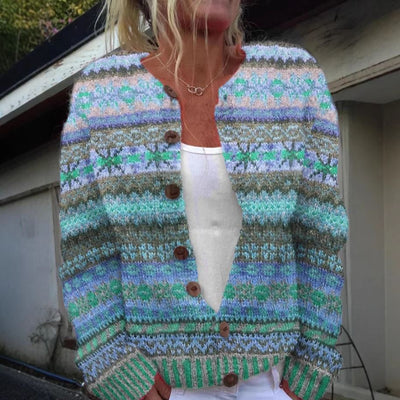 Amelia | Blue Vest with Print