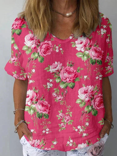 Amelia | Artistic Floral Shirt