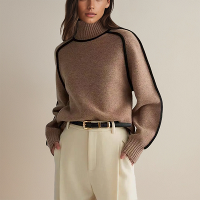 Amelia® | Soft Wool Jumper with High Neck