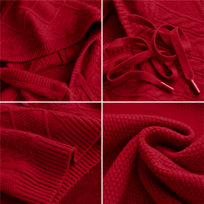 Emily | Cable Knit Hoodie Pullover