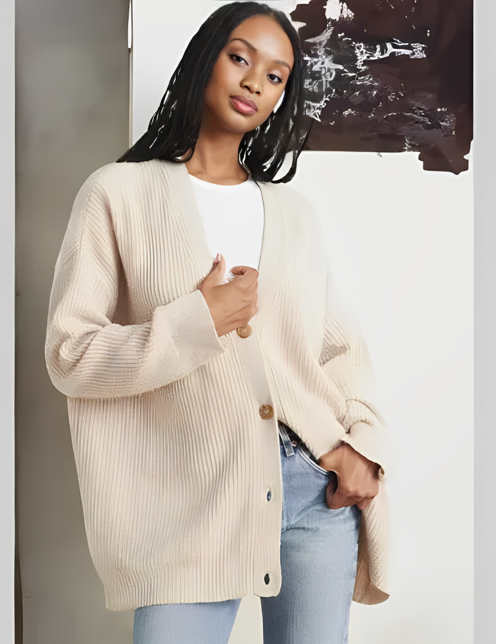 Amelia® | Elegant Button Cardigan