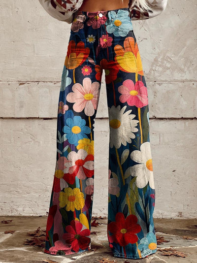 Jenny | Modern Floral Elegant Trousers