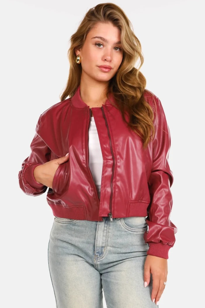 Amelia™ | Classic Leather Jacket